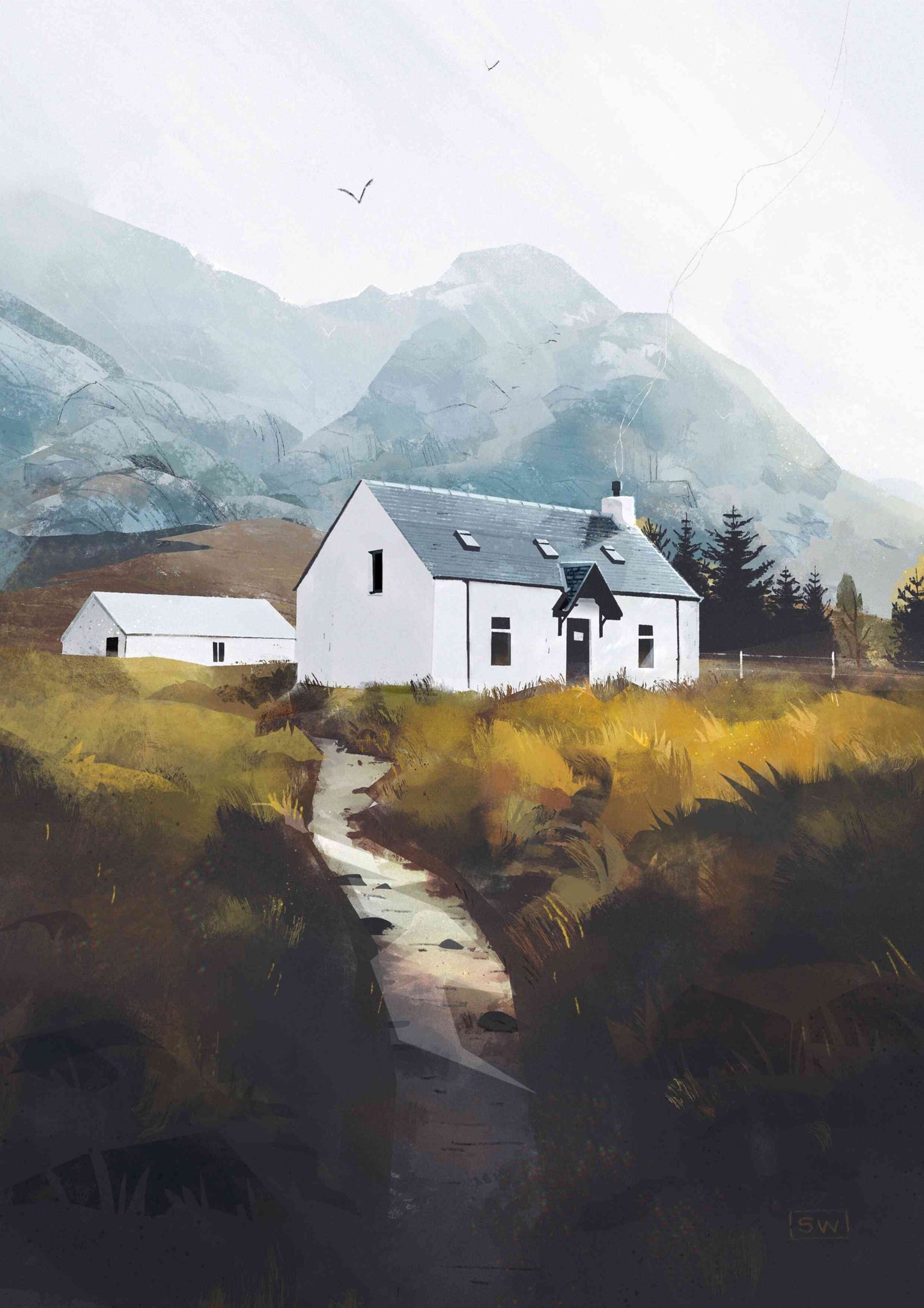 Etive Retreat Greeting Card