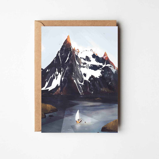 The Old Man & The Boat Greeting Card