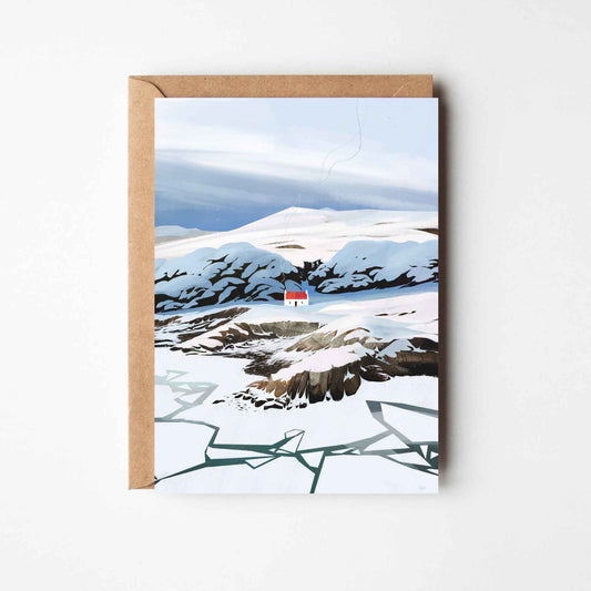 Winter at Croft Cottage Greeting Card