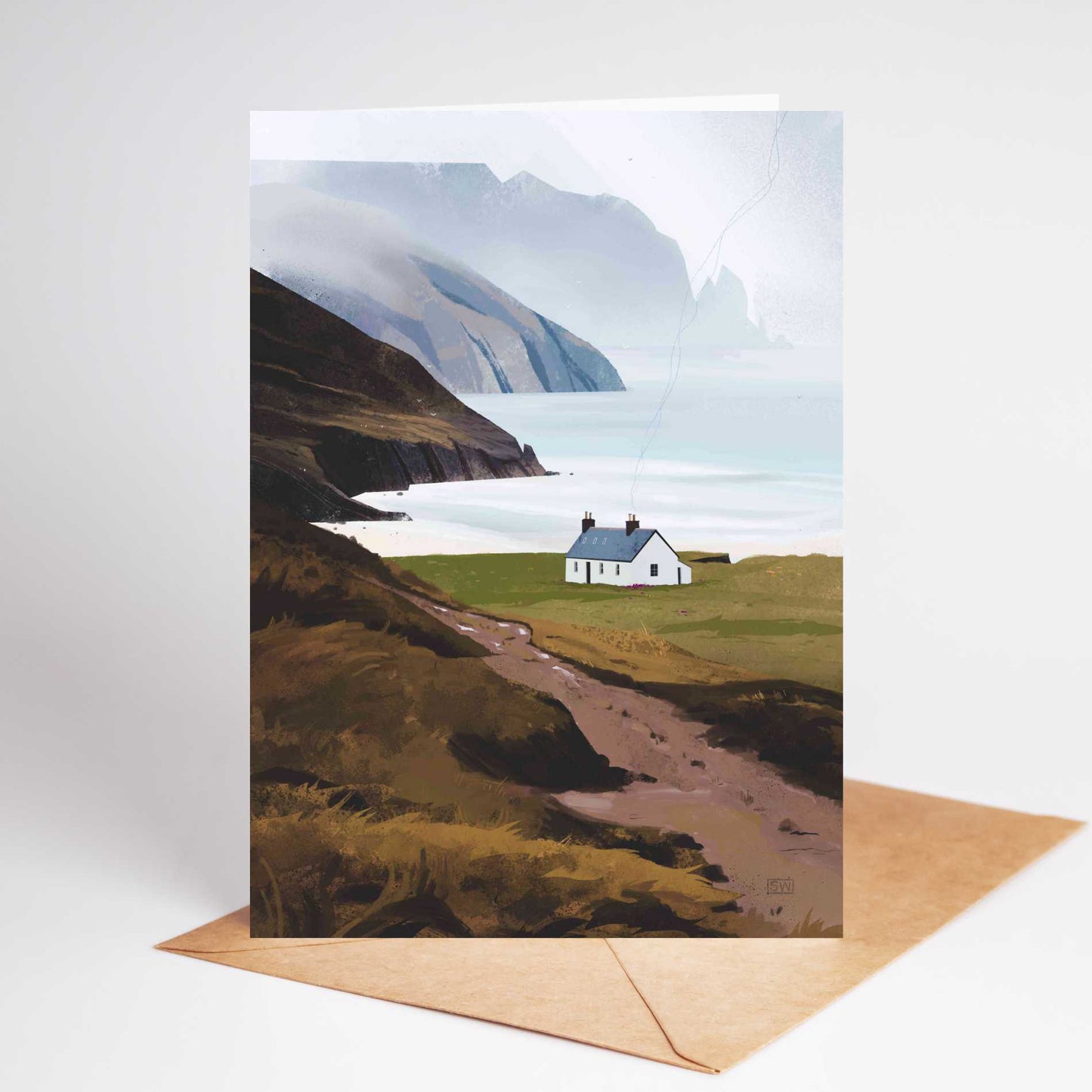 Kearvaig Bothy Greeting Card