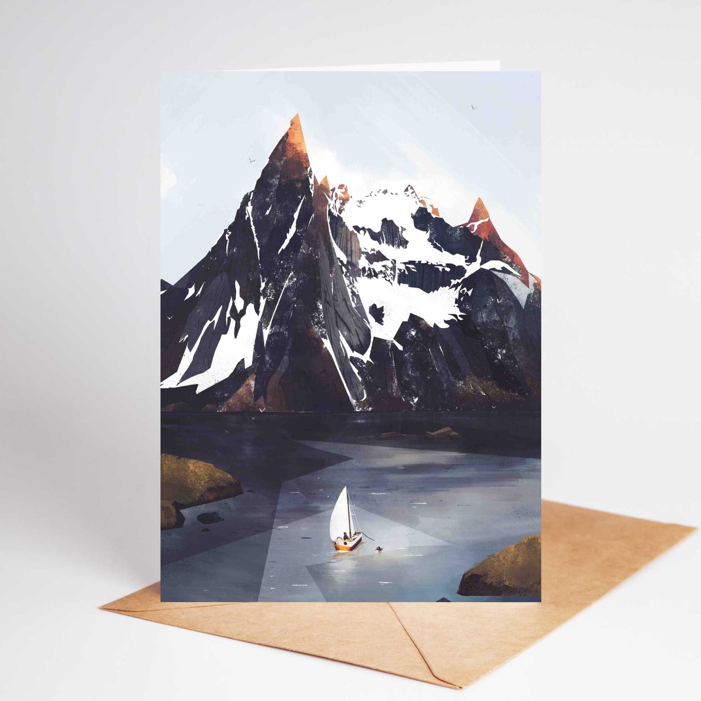 The Old Man & The Boat Greeting Card