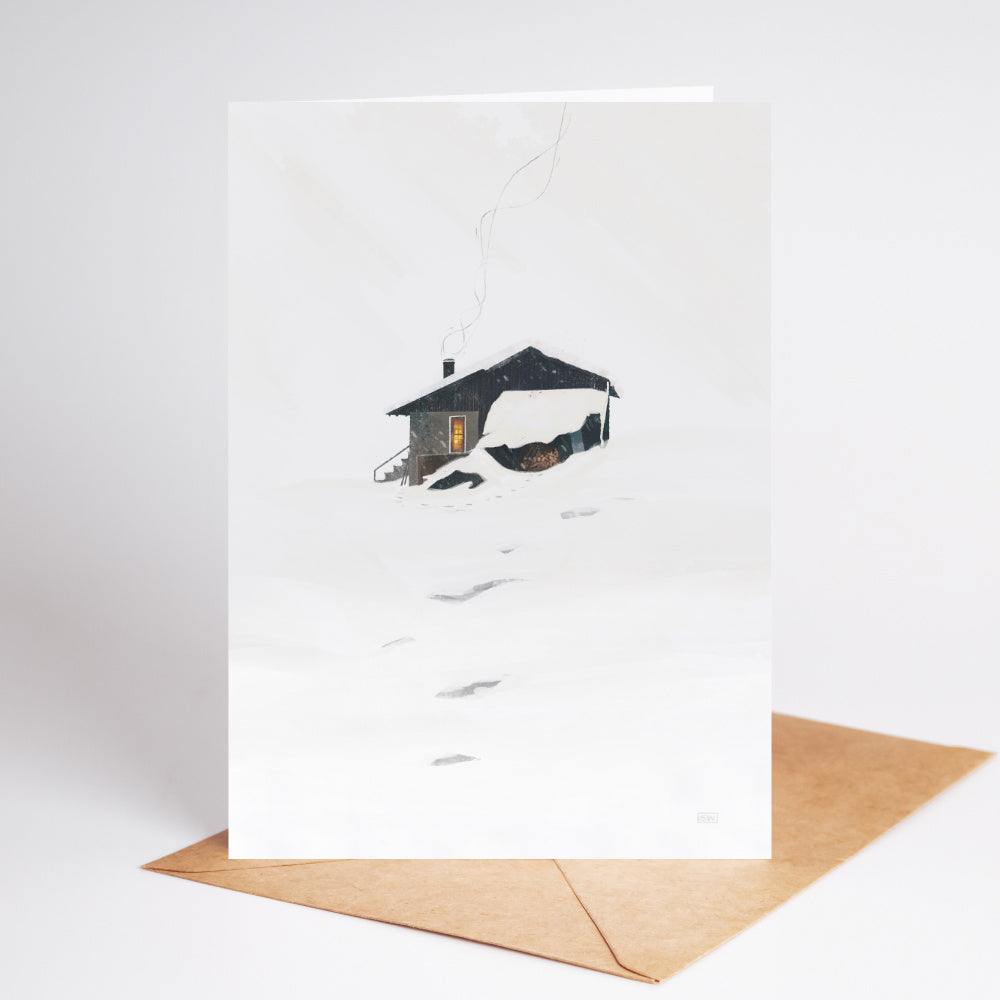 Winter Hide Greeting Card