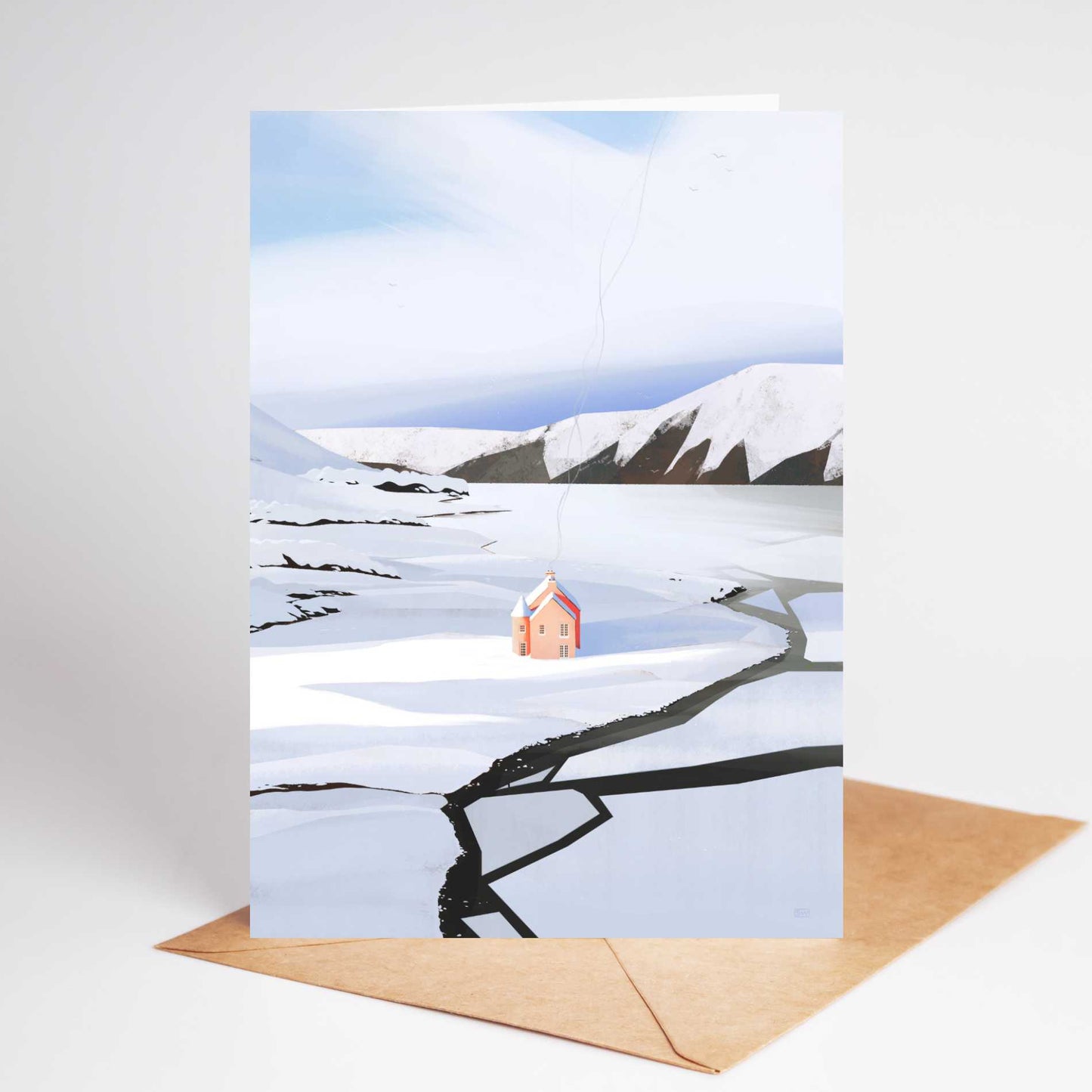 Winter at Loch Glass Greeting Card