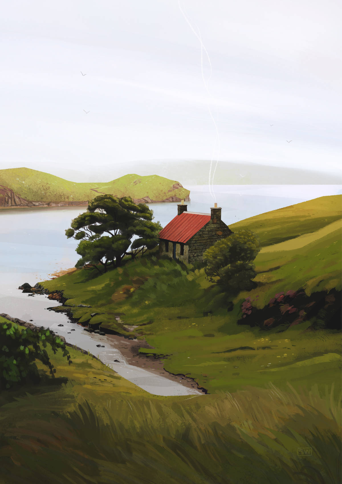 Harris Whispers Greeting Card