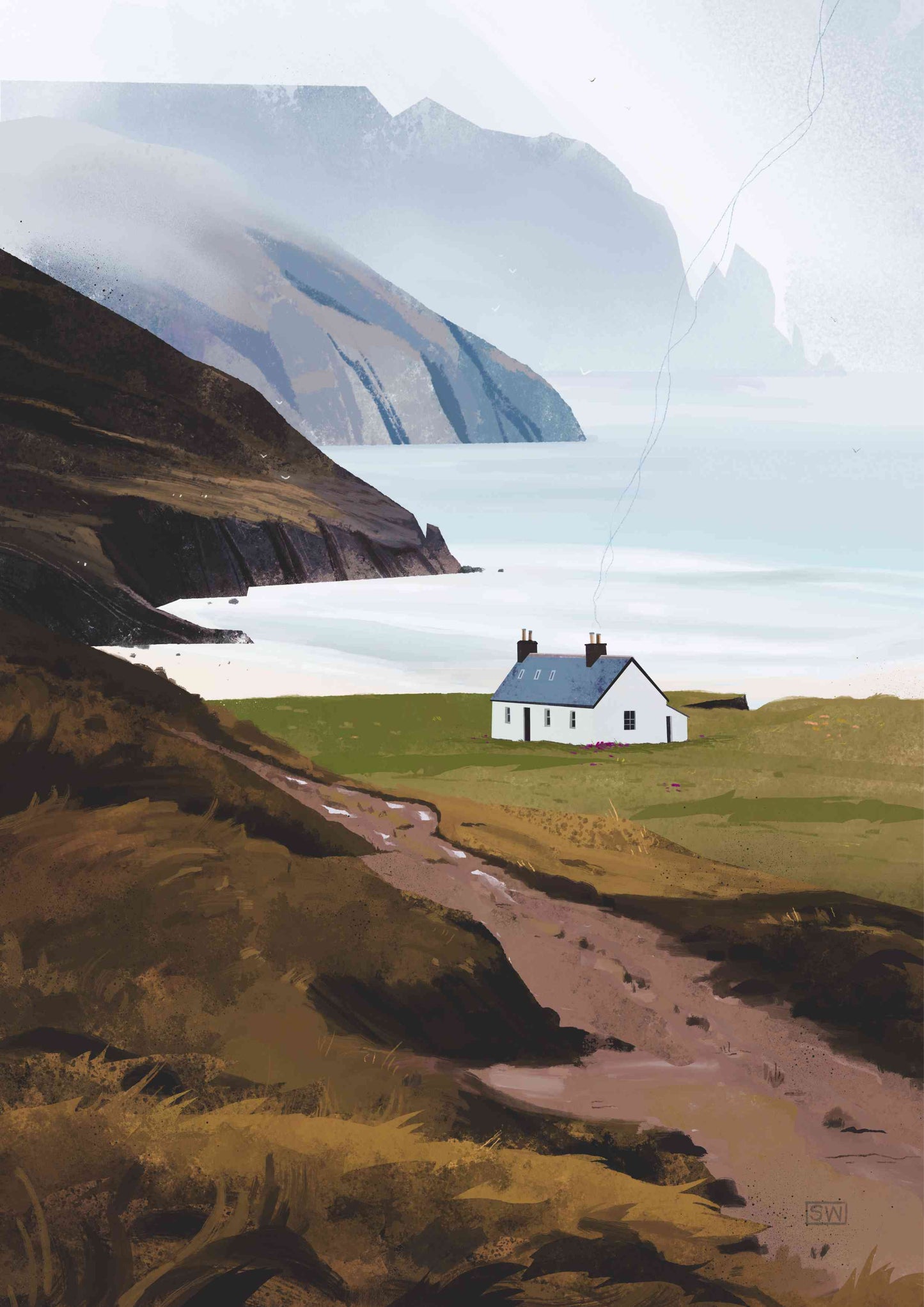 Kearvaig Bothy Greeting Card