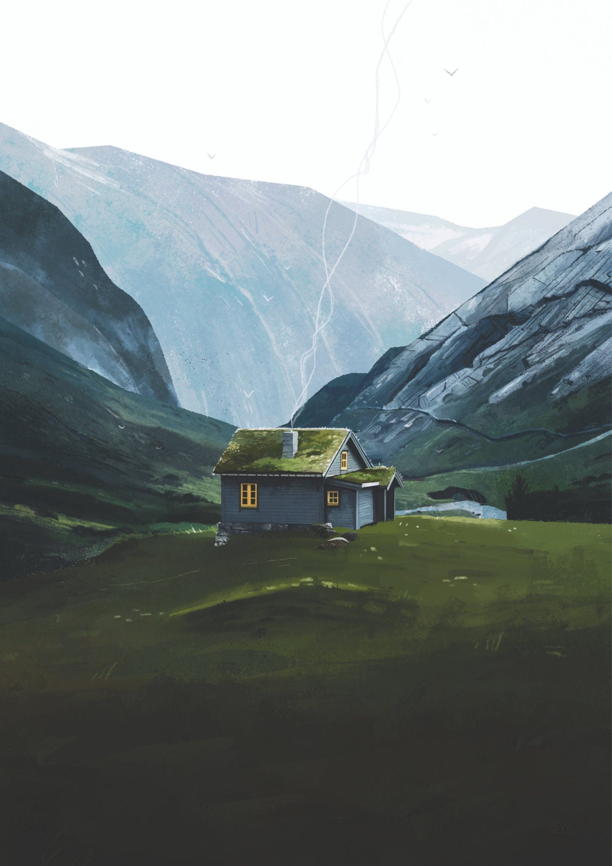 Stryn Saeter Greeting Card