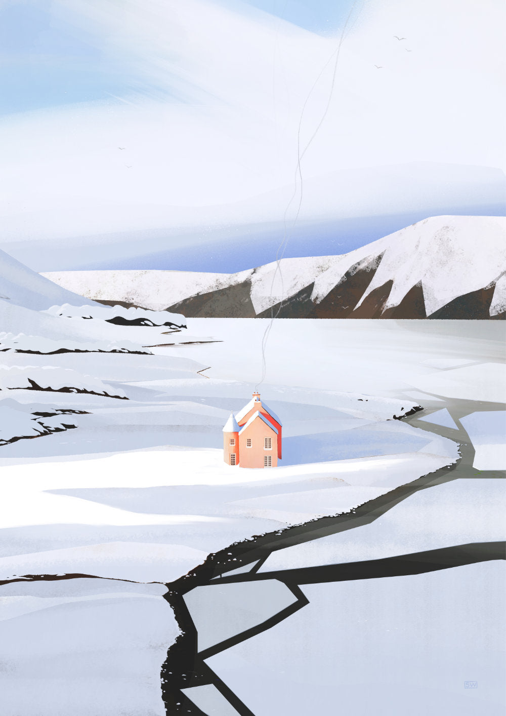 Winter at Loch Glass Greeting Card