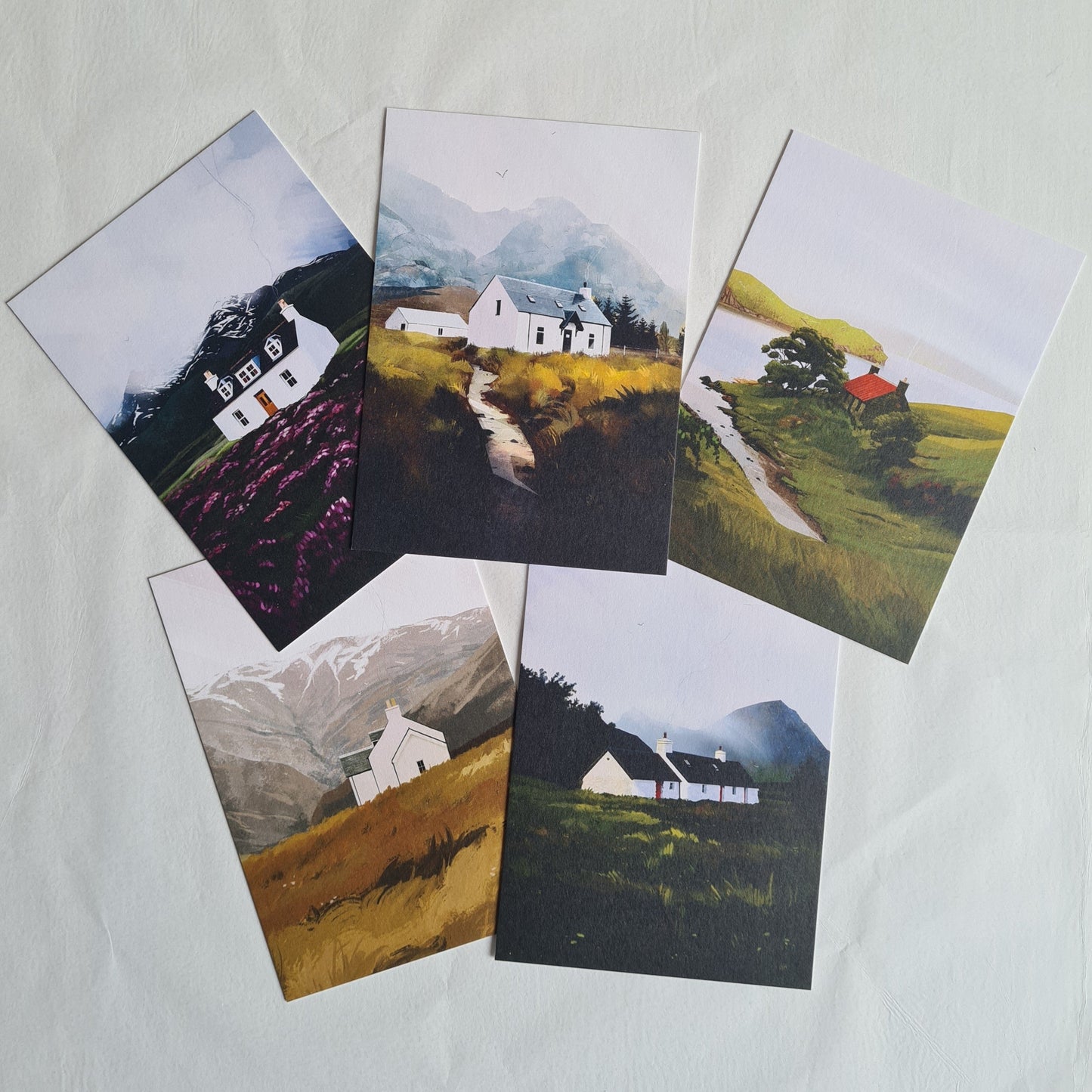 The Kelpie Set - 5 x Scotland Landscape Luxury Postcards