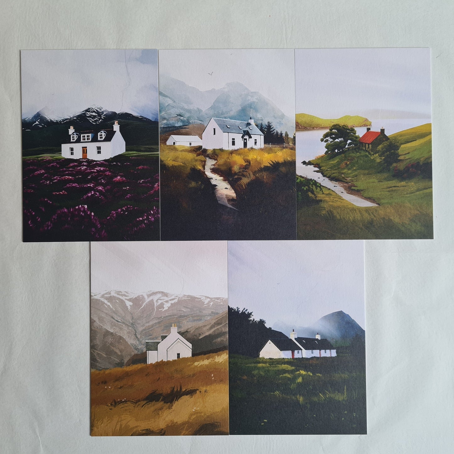 The Kelpie Set - 5 x Scotland Landscape Luxury Postcards