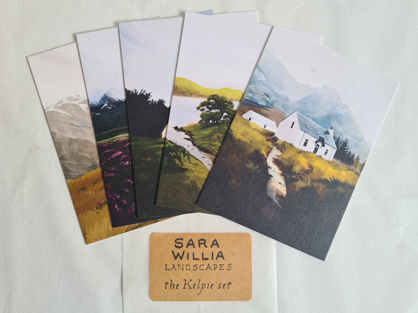 The Kelpie Set - 5 x Scotland Landscape Luxury Postcards