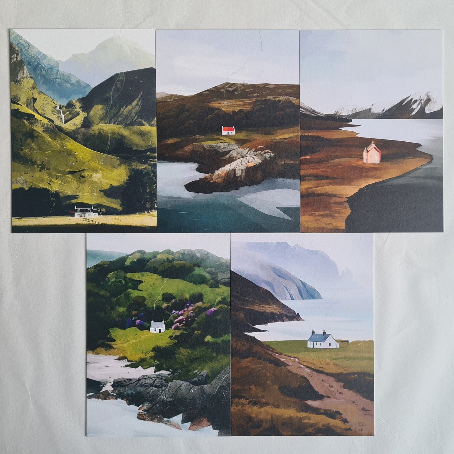 The Selkie Set - 5 x Scotland Landscape Luxury Postcards